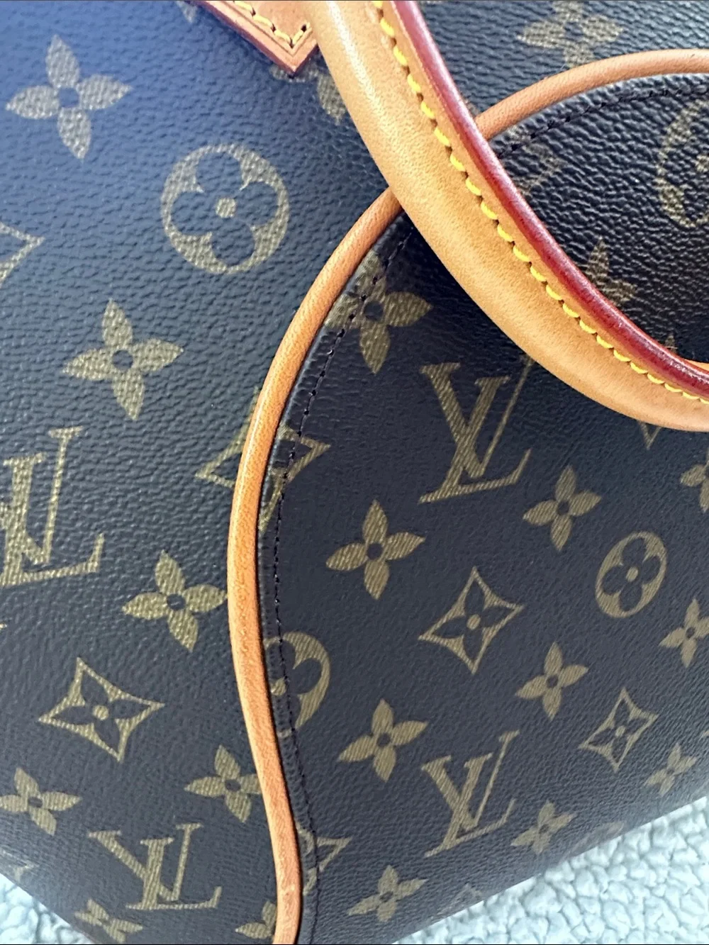 Louis Vuitton Y2K Monogram Ellipse MM top handle vintage with dust bag